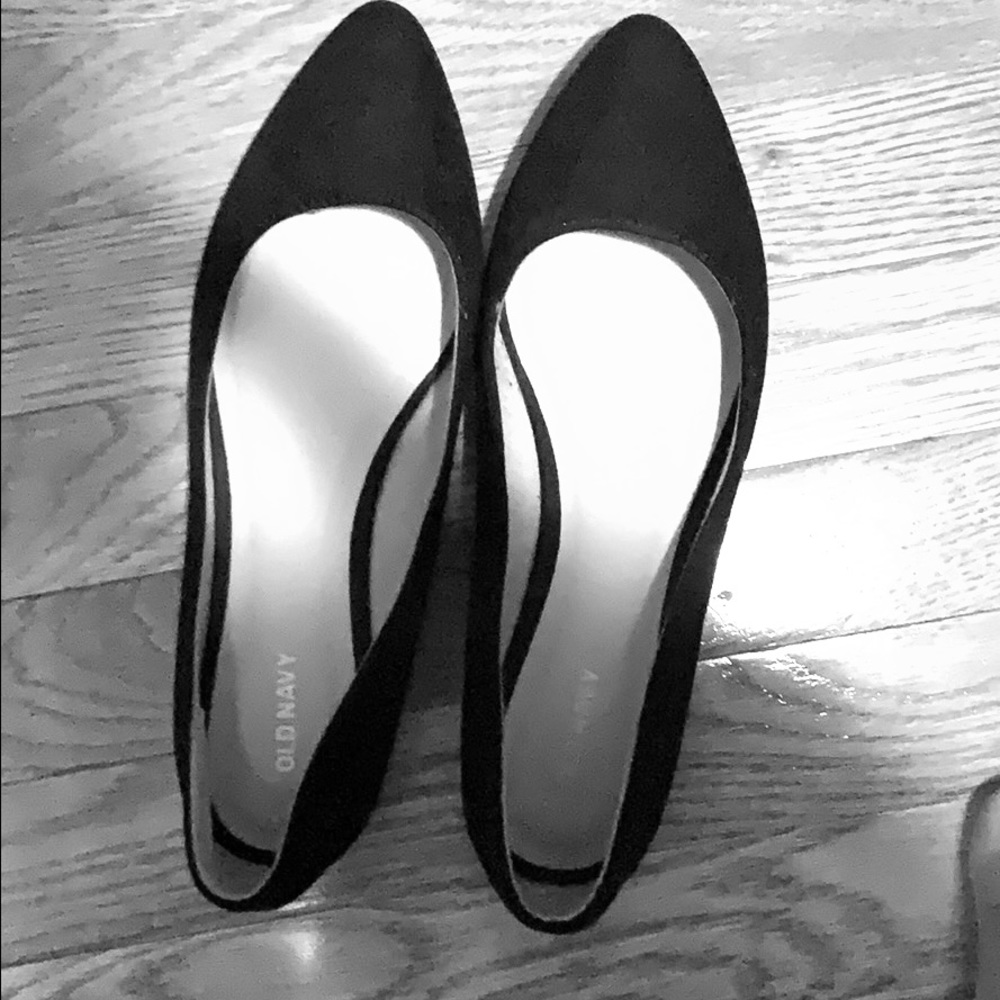 Old navy velvet black flats